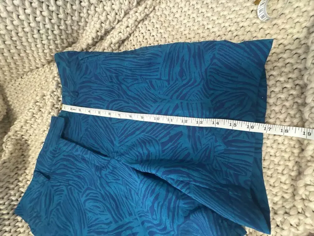 Lady Hagen Women's Blue Zebra Print Golf Shorts